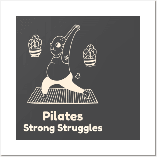 Men Pilates Strong Struggles Posters and Art